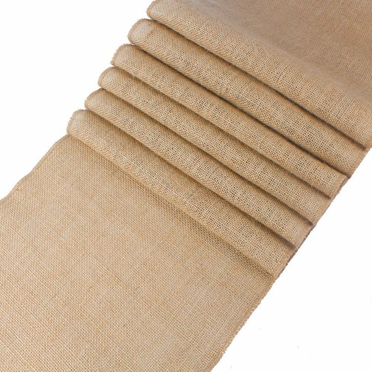 Charming Natural Hessian Linen Table Runner for Any Occasion