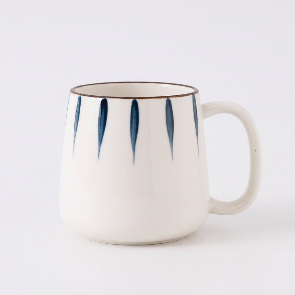 Aegean Blue Hand-Painted Ceramic Mug
