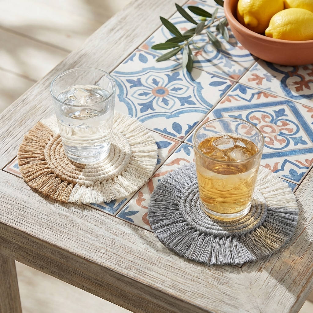 Charming Braided Macrame Placemats to Elevate Your Table