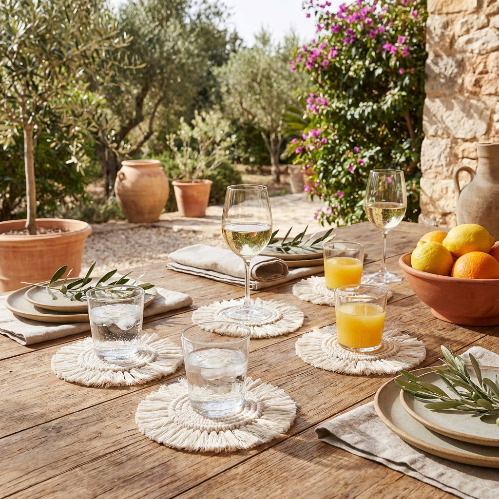 Charming Braided Macrame Placemats to Elevate Your Table