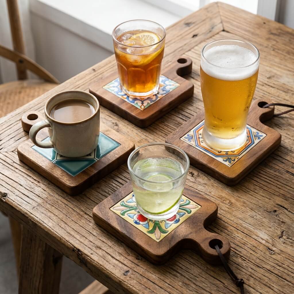 Charming Solid Wood Table Insulation Mat for Everyday Use