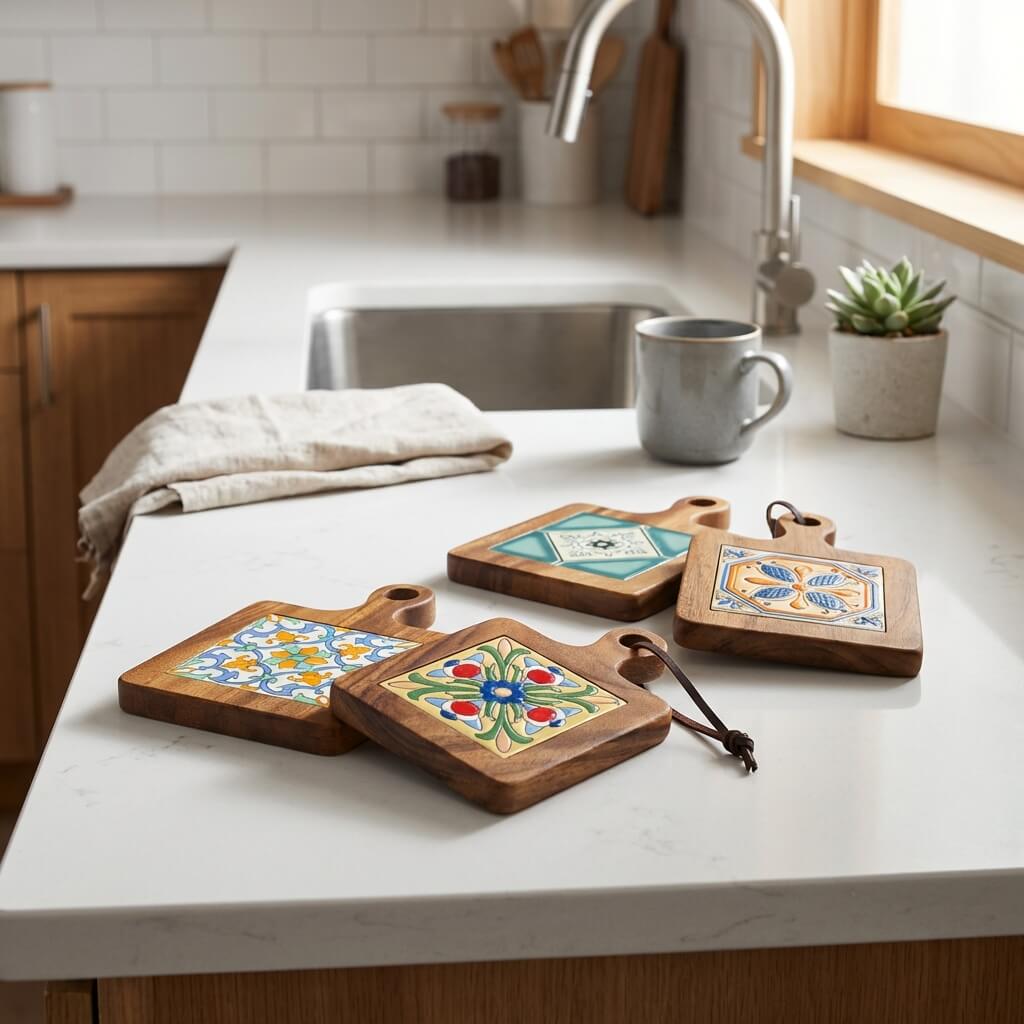 Charming Solid Wood Table Insulation Mat for Everyday Use
