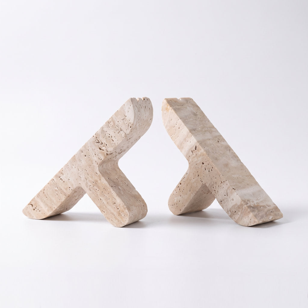 Natural Stone Bookends - Set of 2