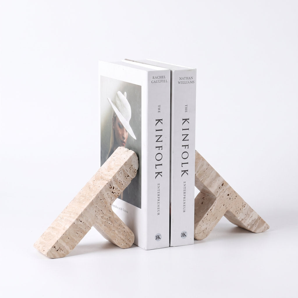 Natural Stone Bookends - Set of 2