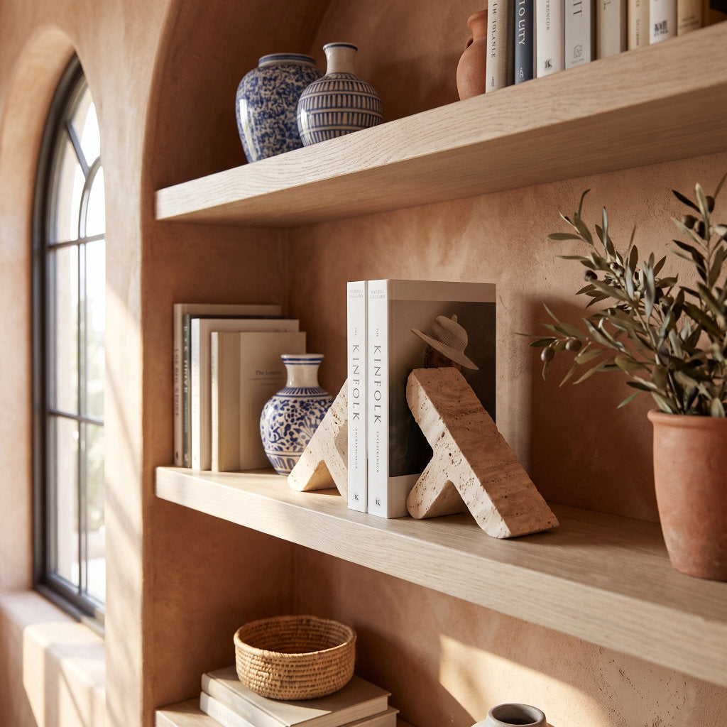 Natural Stone Bookends - Set of 2