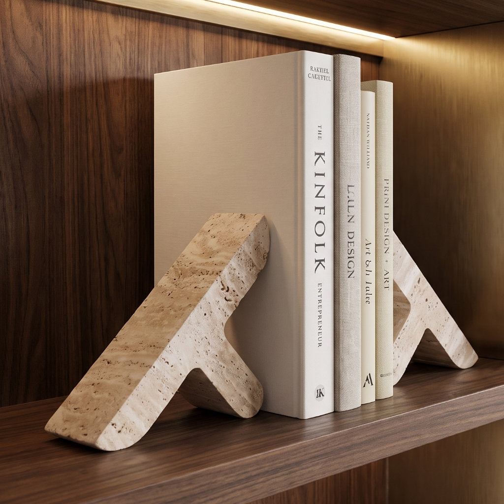 Natural Stone Bookends - Set of 2