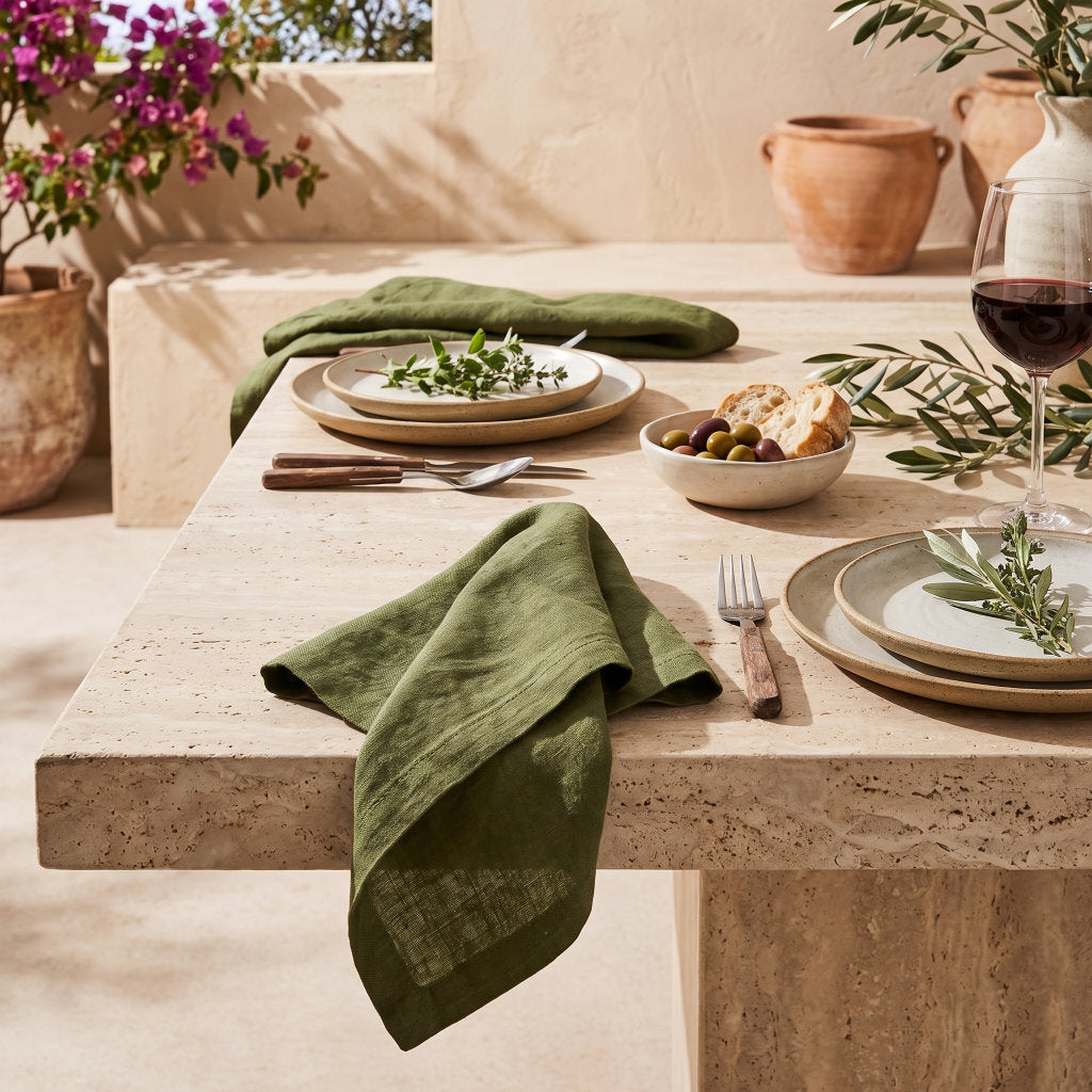 Linen Table Napkins - Set of 4 - for Everyday Gatherings