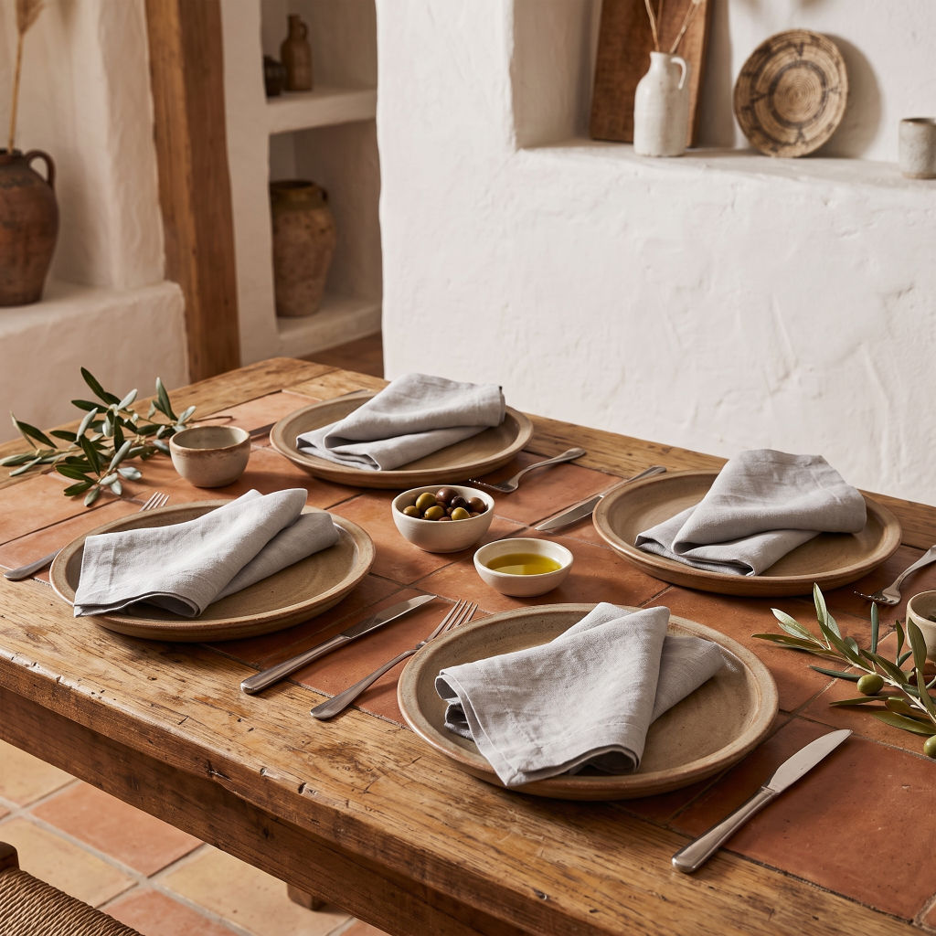 Linen Table Napkins - Set of 4 - for Everyday Gatherings