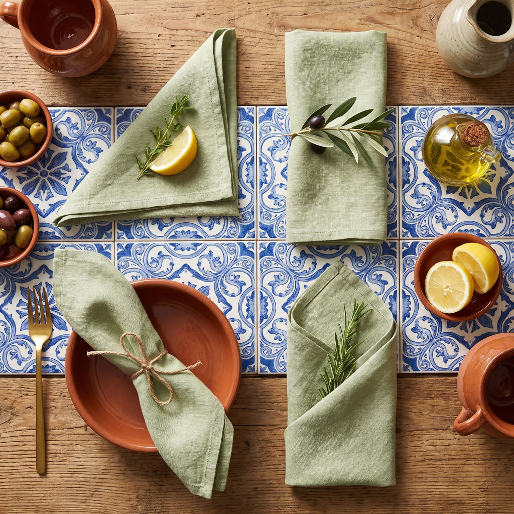 Linen Table Napkins - Set of 4 - for Everyday Gatherings