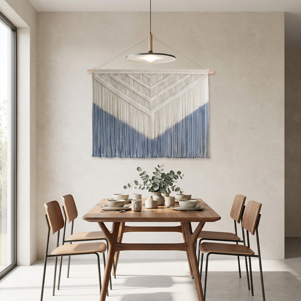 Sun-Inspired Handwoven Wall Tapestry for Cozy Homes