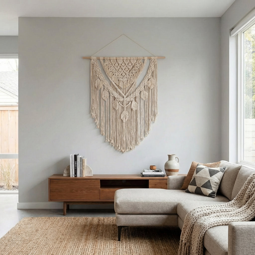 Large Handwoven Wall Tapestry for Effortless Home Style