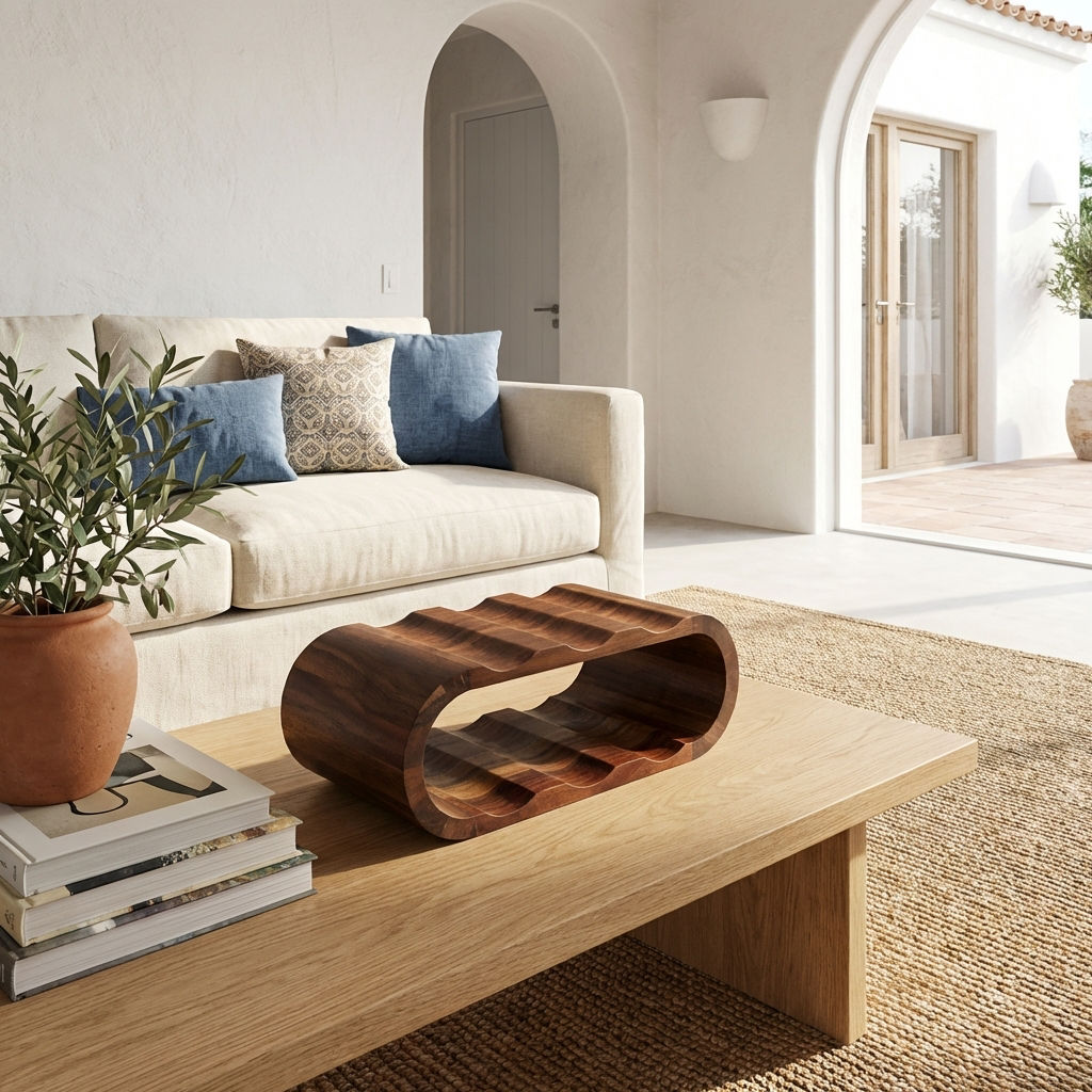 Premium Handcrafted Wooden Wine Stand for Refined Spaces