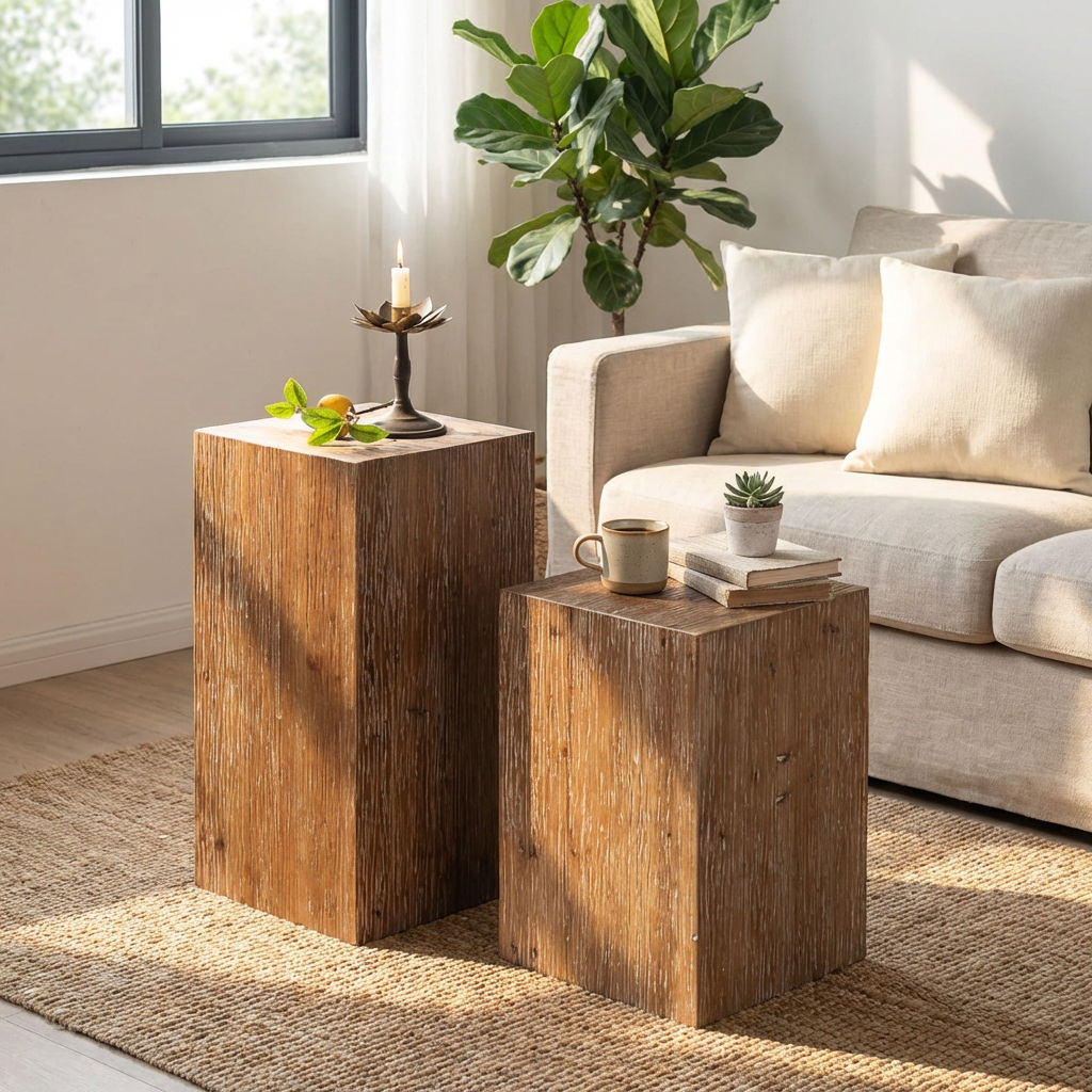 Elegant Solid Wood Designer Table to Warm Your Living Room