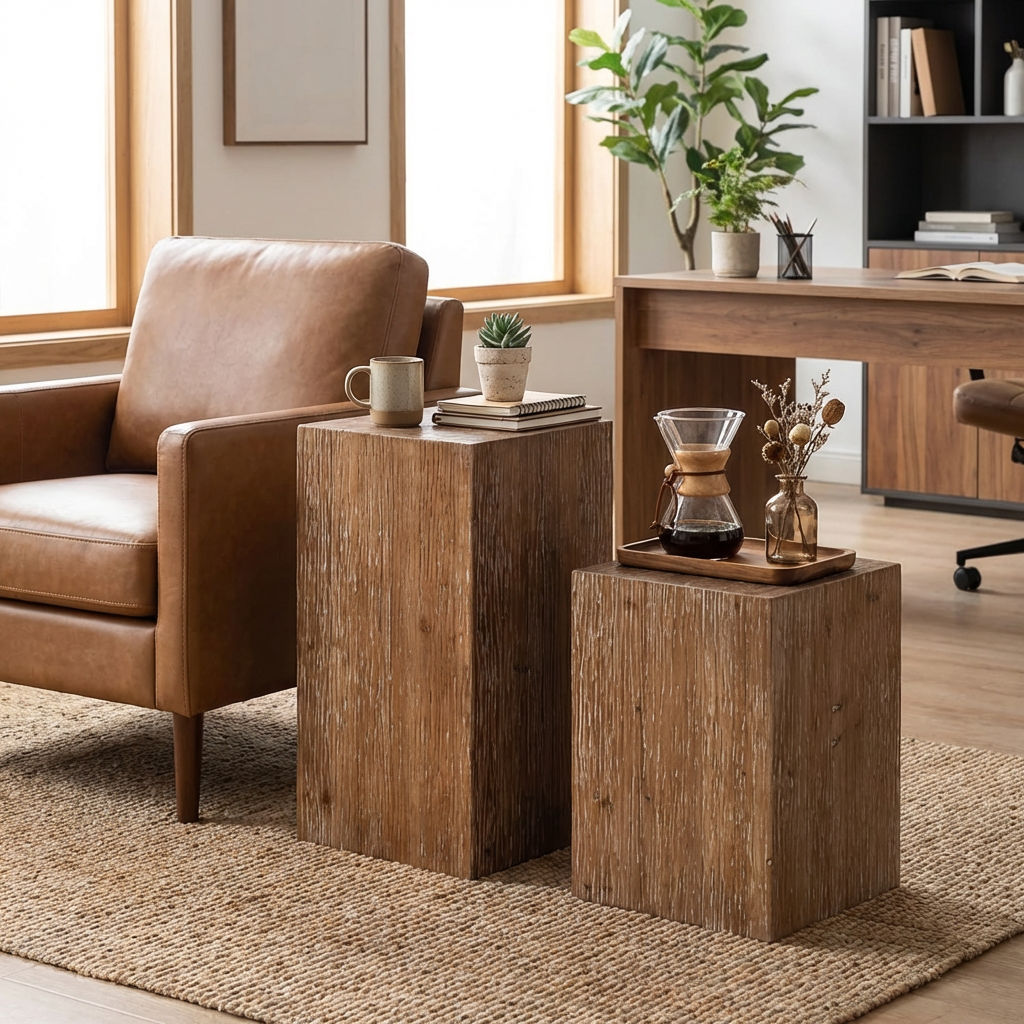 Elegant Solid Wood Designer Table to Warm Your Living Room