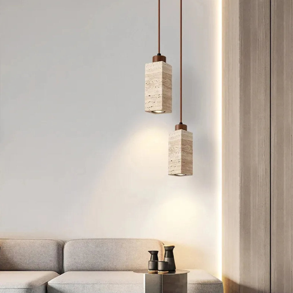 Yellow Cave Stone - Calm Nights Shine "Silent Style" Chandelier