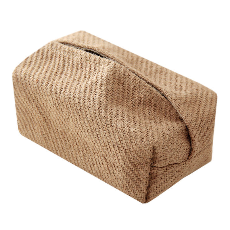 Soft Linen Fabric Tissue Box for Cozy Table Decor