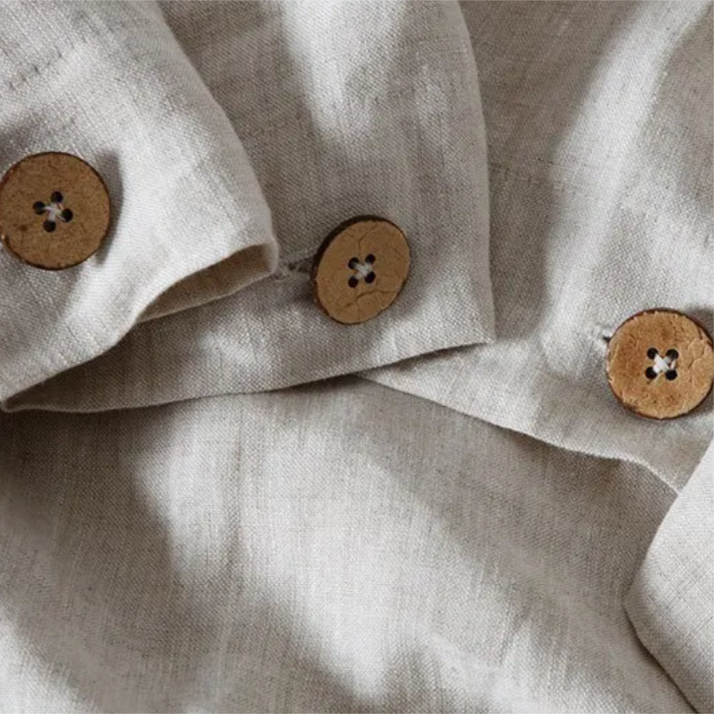 Natural Pure Linen Bedding 4-Piece Set for Cozy Nights
