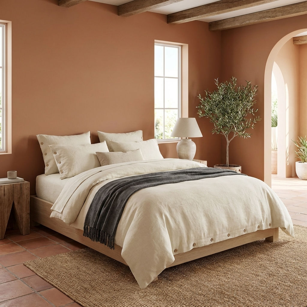 Natural Pure Linen Bedding 4-Piece Set for Cozy Nights