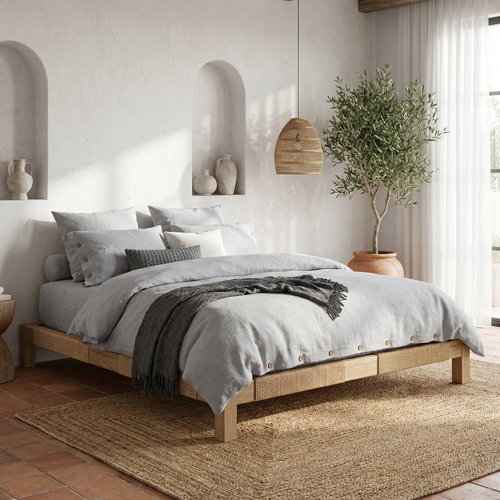 Natural Pure Linen Bedding 4-Piece Set for Cozy Nights